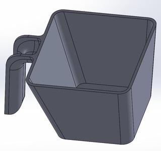 Barista's squared ice scoop, 280/350/470/590 ml