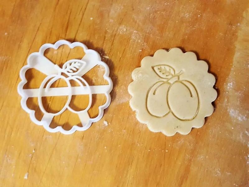 Plums cookie cutter