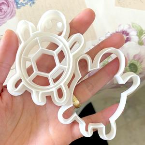 Turtle Cookie Cutter, 2 stl files, shape, imprint, Turtle Shape, Turtle Polymer Clay Cutter, Tortoise, clay cutter