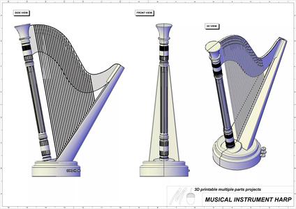 Musical instrument Harp