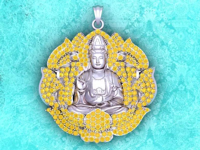 Buddha Guan Yin Pendant