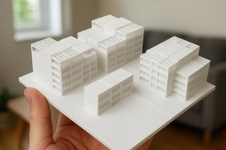 Modernist Le Corbusier-Style Housing Complex – 3D Printable Architectural Model