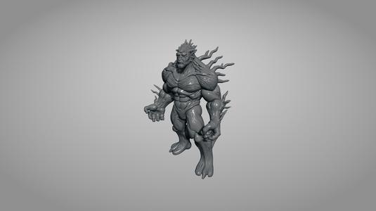 28-32mm Burning titan Miniature