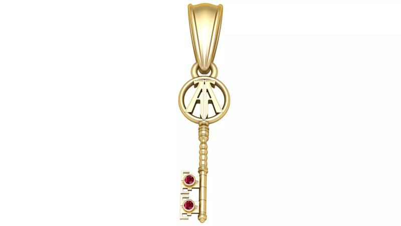 Golden Key Pendant