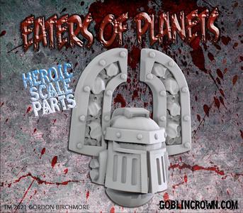 Eaters of Planets Grill Helm with skulls