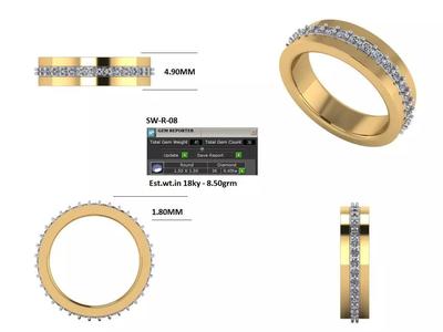 band ring 3d print model