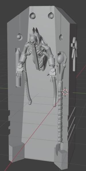 Necron crypt terrain (Work in progress, more terrain will be added)