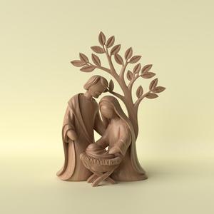 Nativity Scene Statue – Holy Family 3D Printable Sculpture