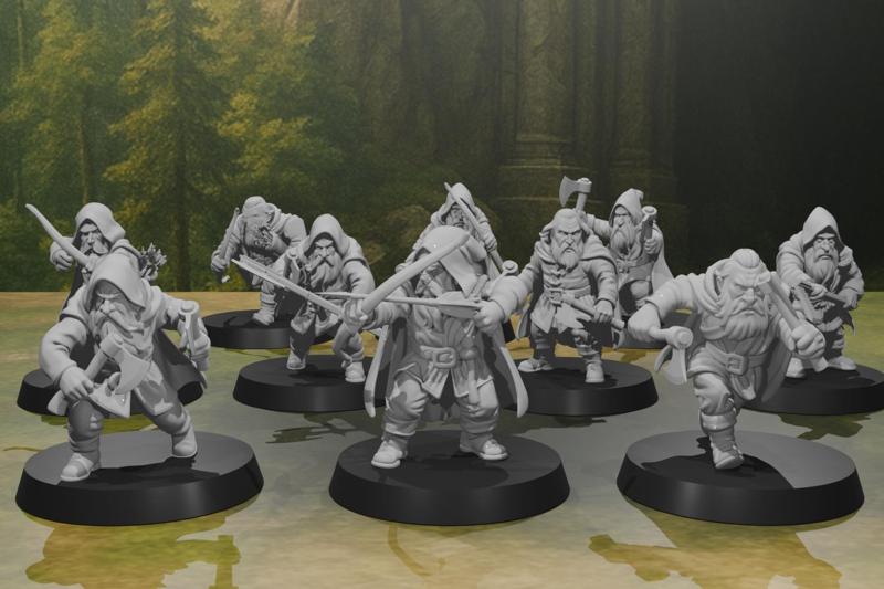Dwarven Scouts – Miniature Set