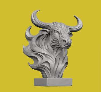 Buffalo Head Sculpture