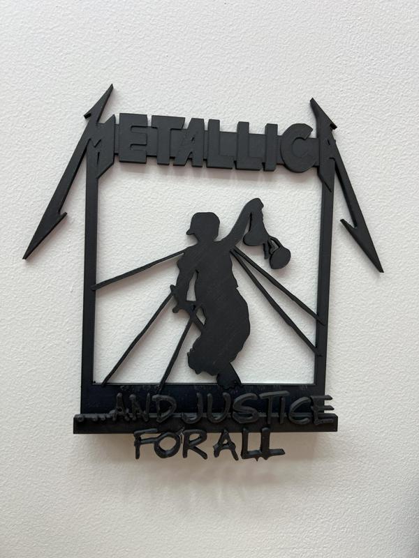 Metallica CD Wall Mount - And Justice For All Album - Plus Bonus Files!