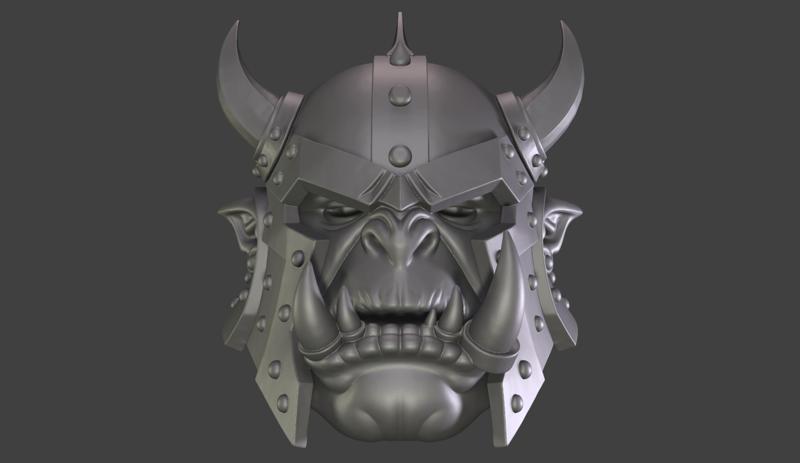 Orc helmet stl