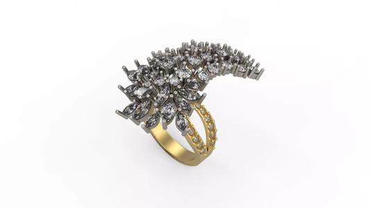 Woman Solitaire Ring 562