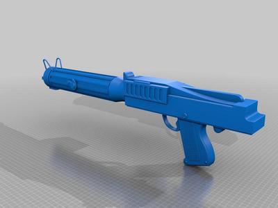 Star Wars DC15-S blaster rifle without stock from Book of Boba Fett in 1:12 1:6 and 1:1 scale