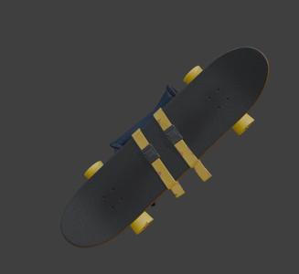 Ollie Oop Skateboard Deck Design - 3D Print Model STL