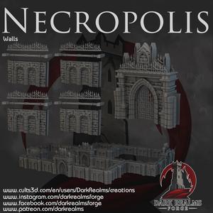 Dark Realms - Necropolis - Walls and Entrance