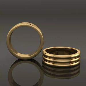 Ribbed Triple Line Band Mix Size