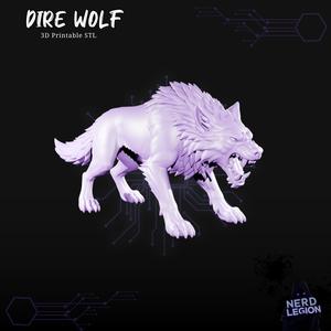 Dire Wolf - D&D 3D Model (Dungeons and Dragons)