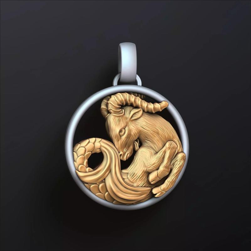Zodiac Horoscope Capricorn Pendant