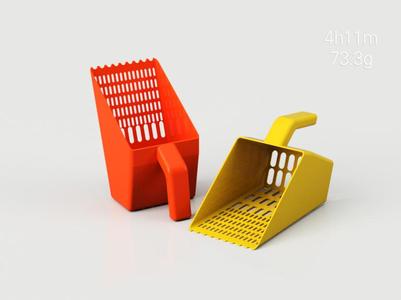 【no supports】Super smooth cat litter scoop