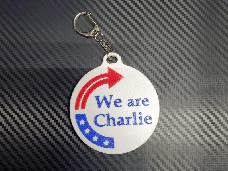 Charlie Kirk Keychain