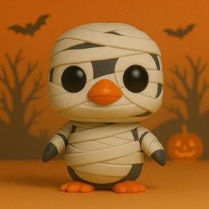Penguin Mummy Halloween POP -STL