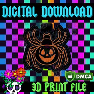 Pumpkin Spider STL Freshie Housing