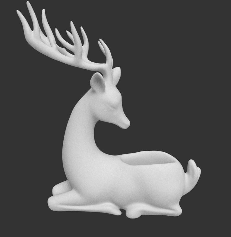 Deer Jewelry Holder - deer pot