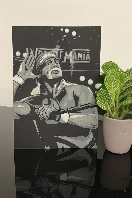 Hueforge Hulk Hogan painting