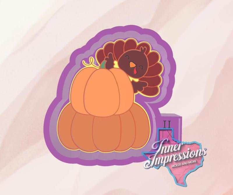 Turkey Pumpkins Freshie Mold