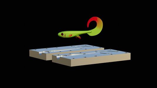 AM BAIT FISH 12CM TWISTER MODEL / FORM FOR PREDATOR FISHING