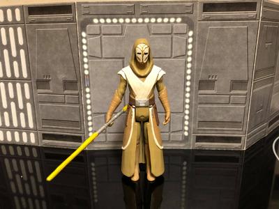 STAR WARS JEDI TEMPLE GUARD, CUSTOM ACTION FIGURE, 3.75", 6" KENNER, HASBRO, REBELS.