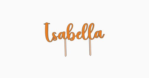 Isabella Cake topper