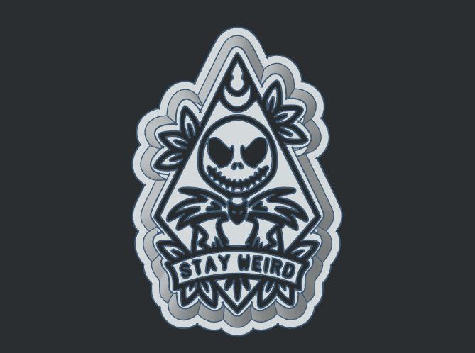 Stay Weird Jack Skellington- Freshie Mold Housing
