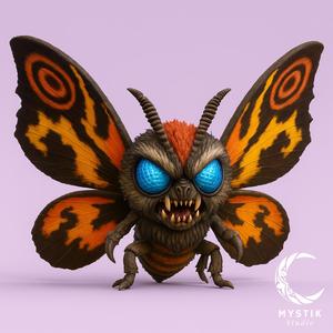 Mothra Chibi – 3D Printable Collectible Figure