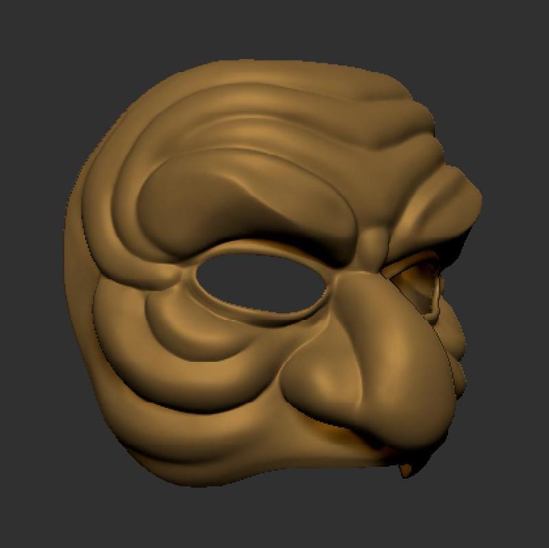 Commedia dell'arte Brighella mask