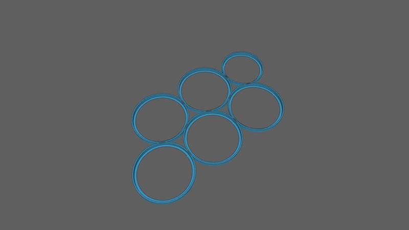 movement templates for 25 to 40 mm round bases squad + character/token