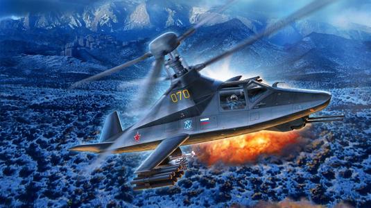 Kamov Ka-58 Black Ghost for 6mm wargames