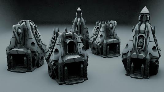Robot Legions Large Pyramid Tabletop Terrain