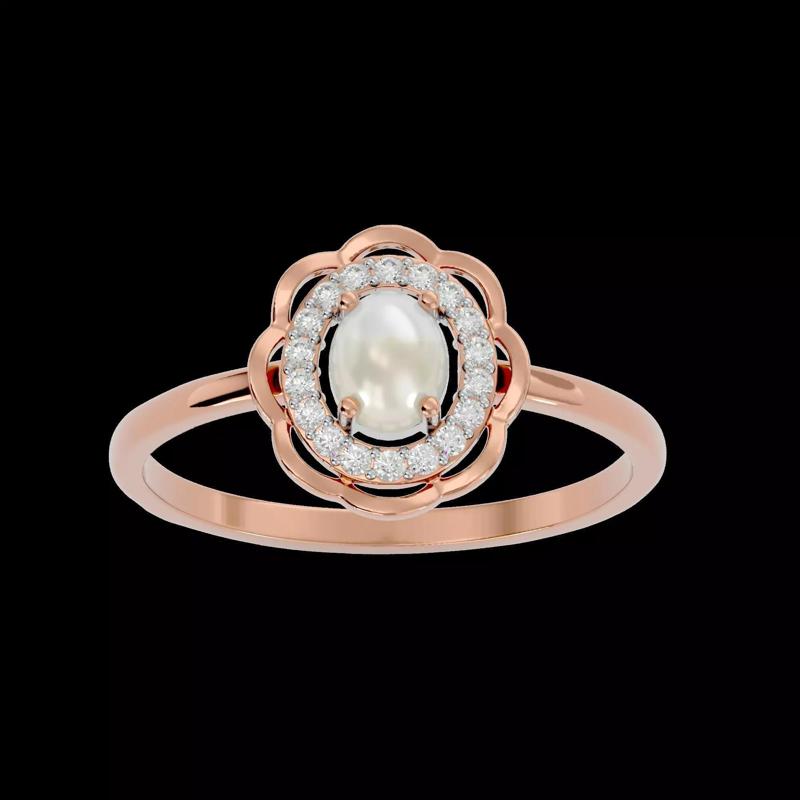 Light Minimalist Diamond Ring Earrings Pendant Set