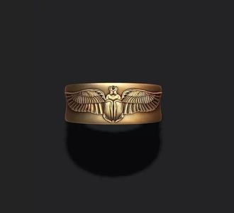 Egyptian scarab ring