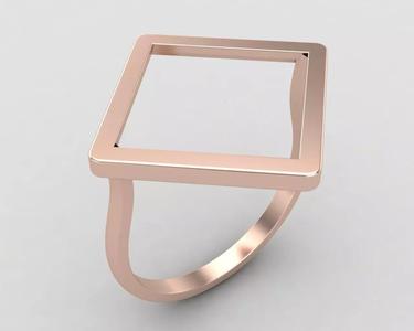 lightweight square minimal ring 110-MW