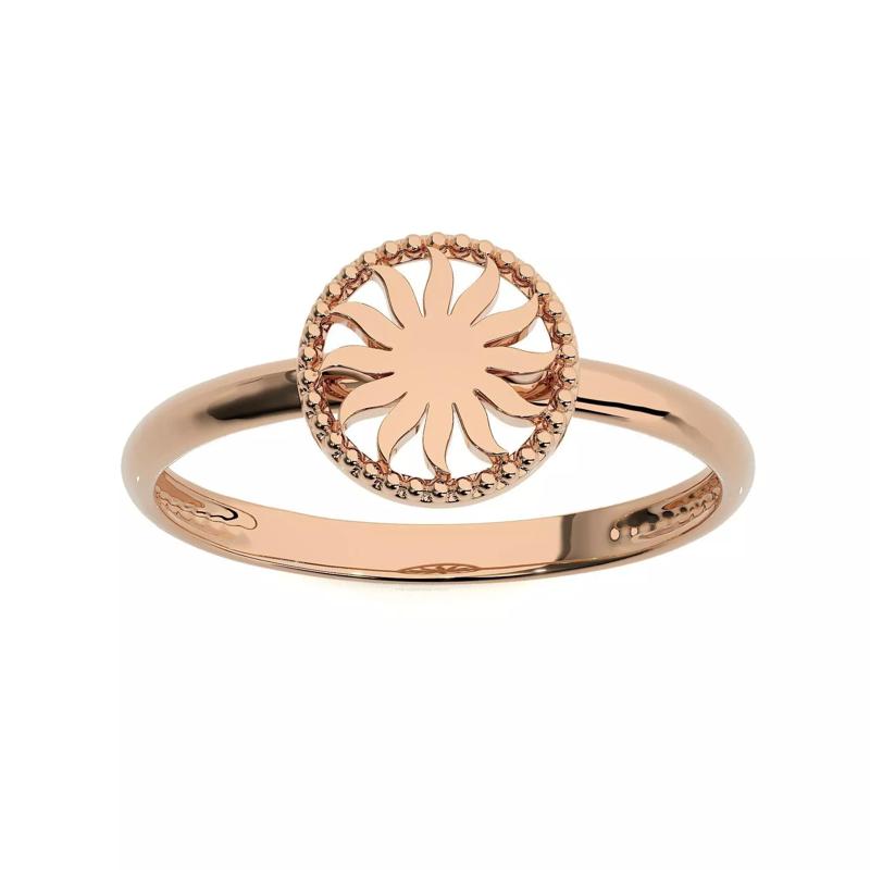 Sun Light wt Plain Gold ring 3dm stl ply glb gltf mtl 3mf