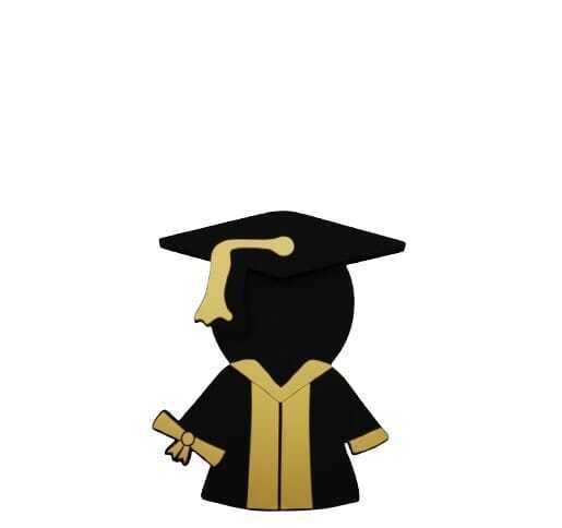 Graduation keychain