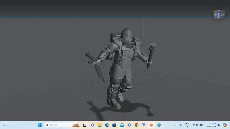 Trench Yeoman with rifle and club