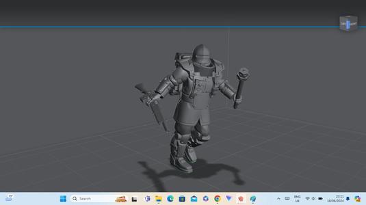 Trench Yeoman with rifle and club