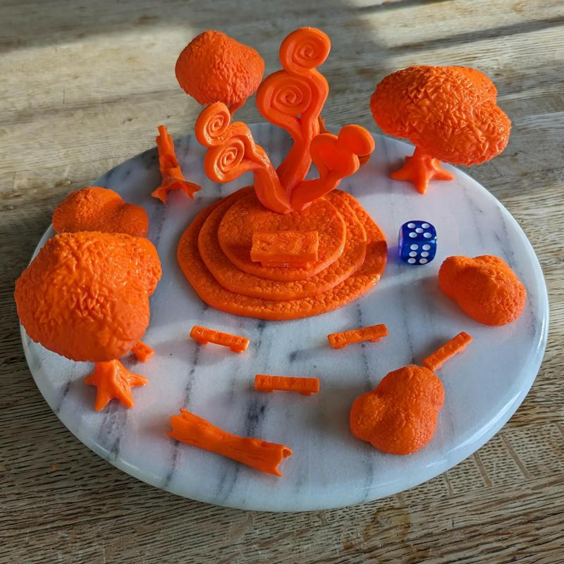 Fantasy Forest Altar Encounter Terrain - 15mm Scale and Magnet Compatible- Perfect for Fantasy Wargames and RPGs, DnD