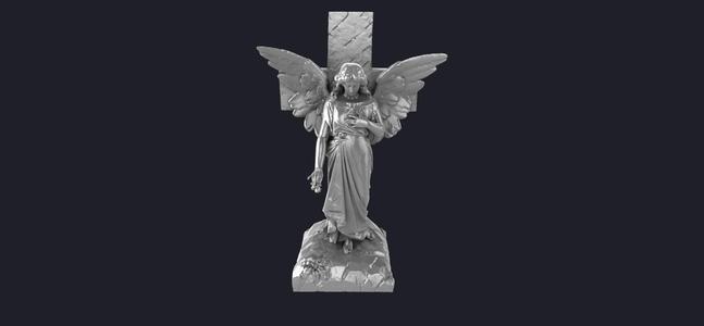 Angel Weeping statue 3D MODEL
