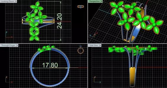 Leafe ring flower style