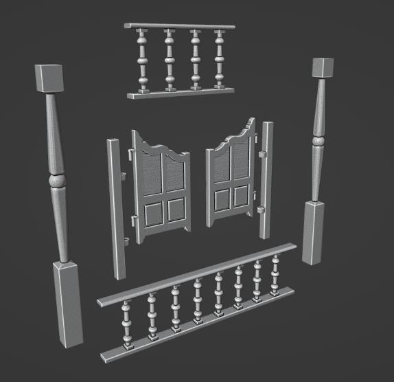 Wild West Saloon Building Addon Set